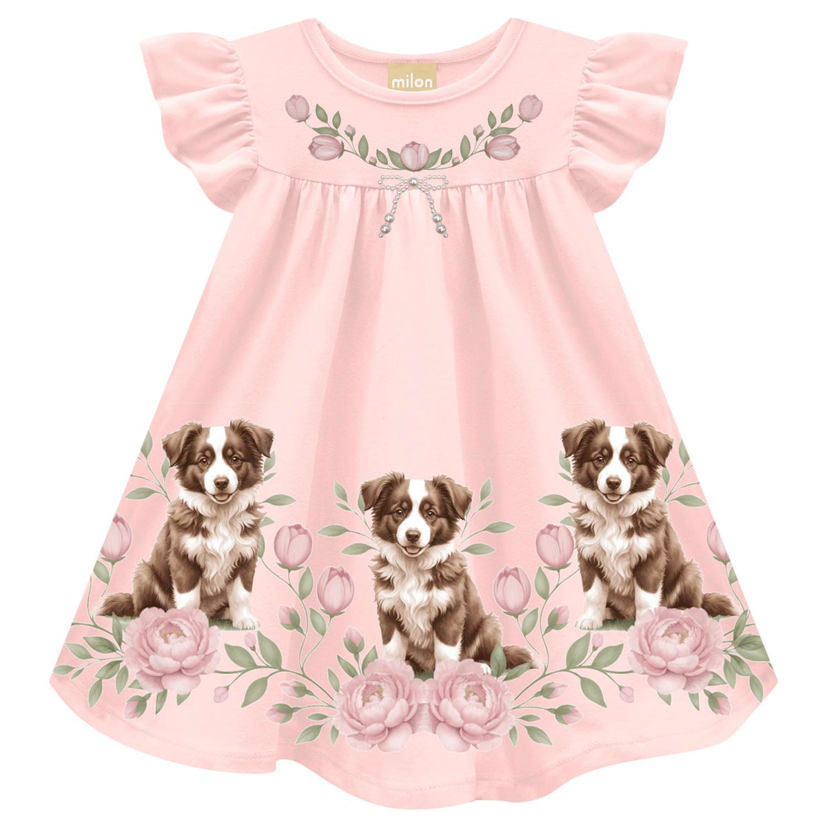 Vestido Malha Laço Perola - MIlon