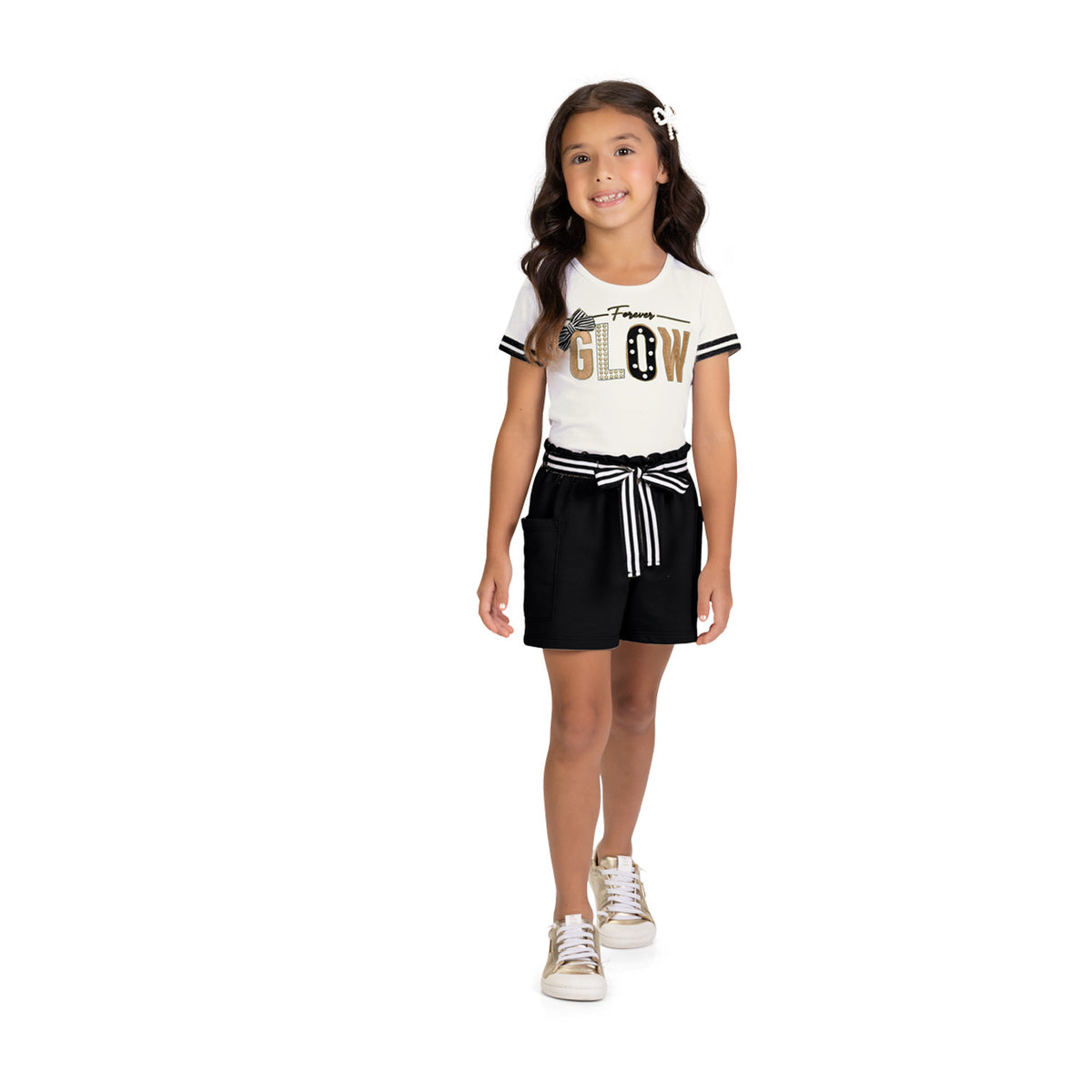 Conjunto Blusa Malha e Short Moletinho - MILON