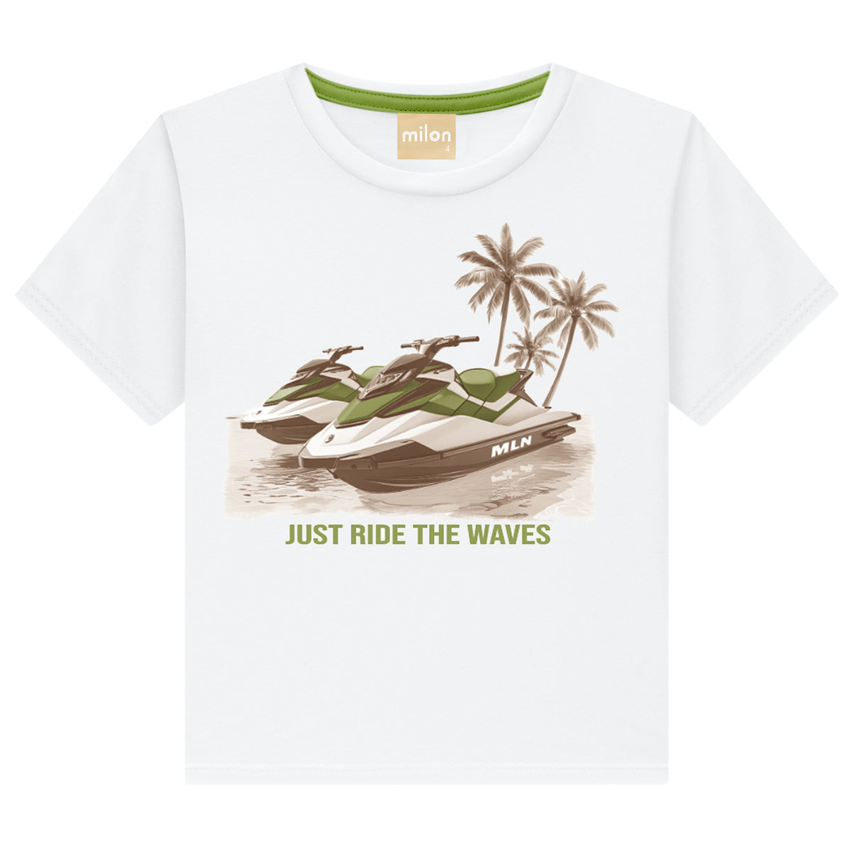 Conjunto Camiseta Malha e Bermuda Moletom - MILON
