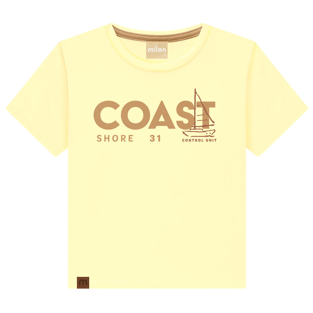 Conjunto Camiseta Malha e Bermuda Moletom - MILON