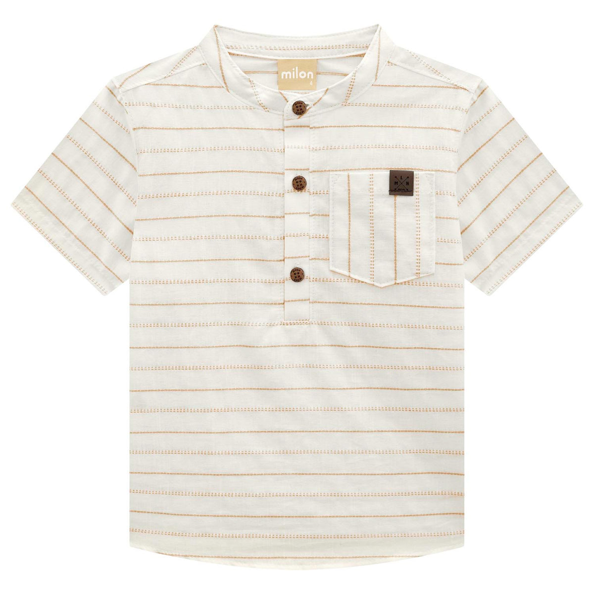 Conjunto Bata Gola Padre e Bermuda Sarja - MILON