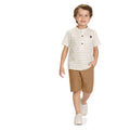 Conjunto Bata Gola Padre e Bermuda Sarja - MILON