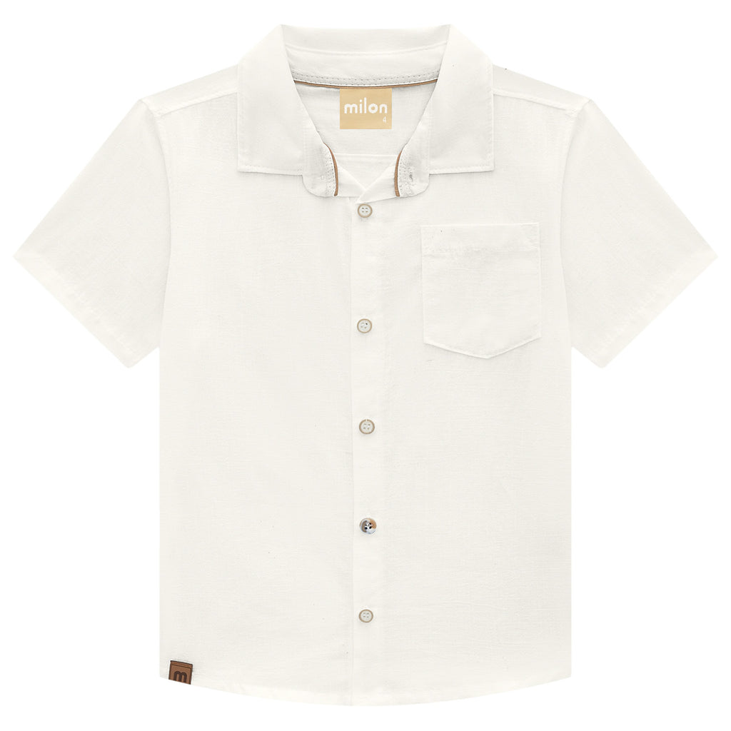 Camisa Manga Curta Linho - MILON