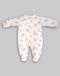 Macacão Longo Anarruga Estampado Flores - ANJOS BABY