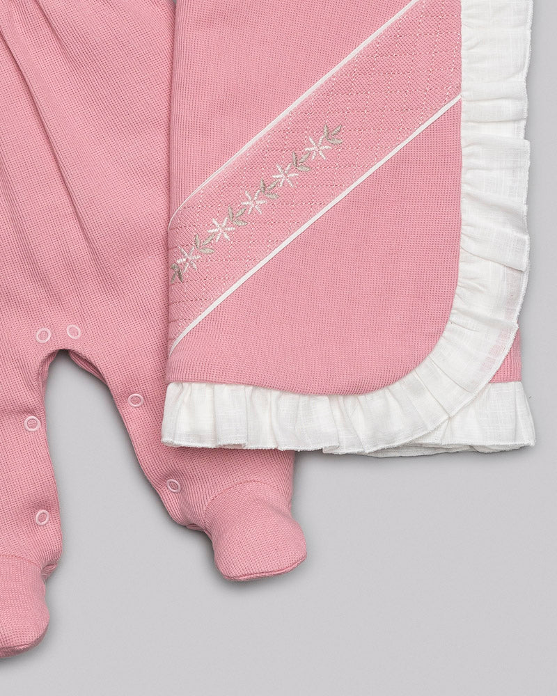 Kit Macacão Malha Tricot Tam P - ANJOS BABY