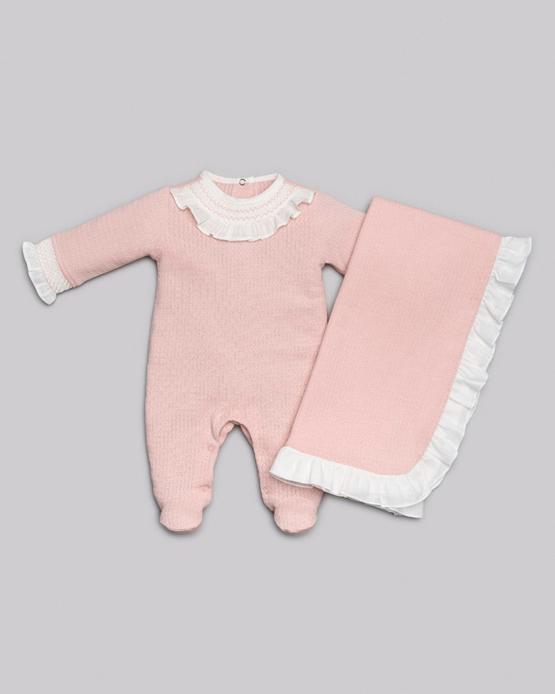 Kit Macacão Malha Tricot Tam RN - ANJOS BABY
