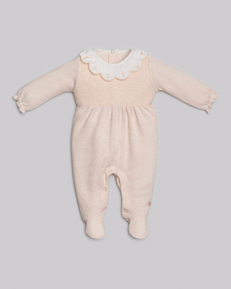 Kit Macacão Malha Tricot Tam P - ANJOS BABY