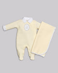 Kit Macacão Malha Tricot Tam P - ANJOS BABY