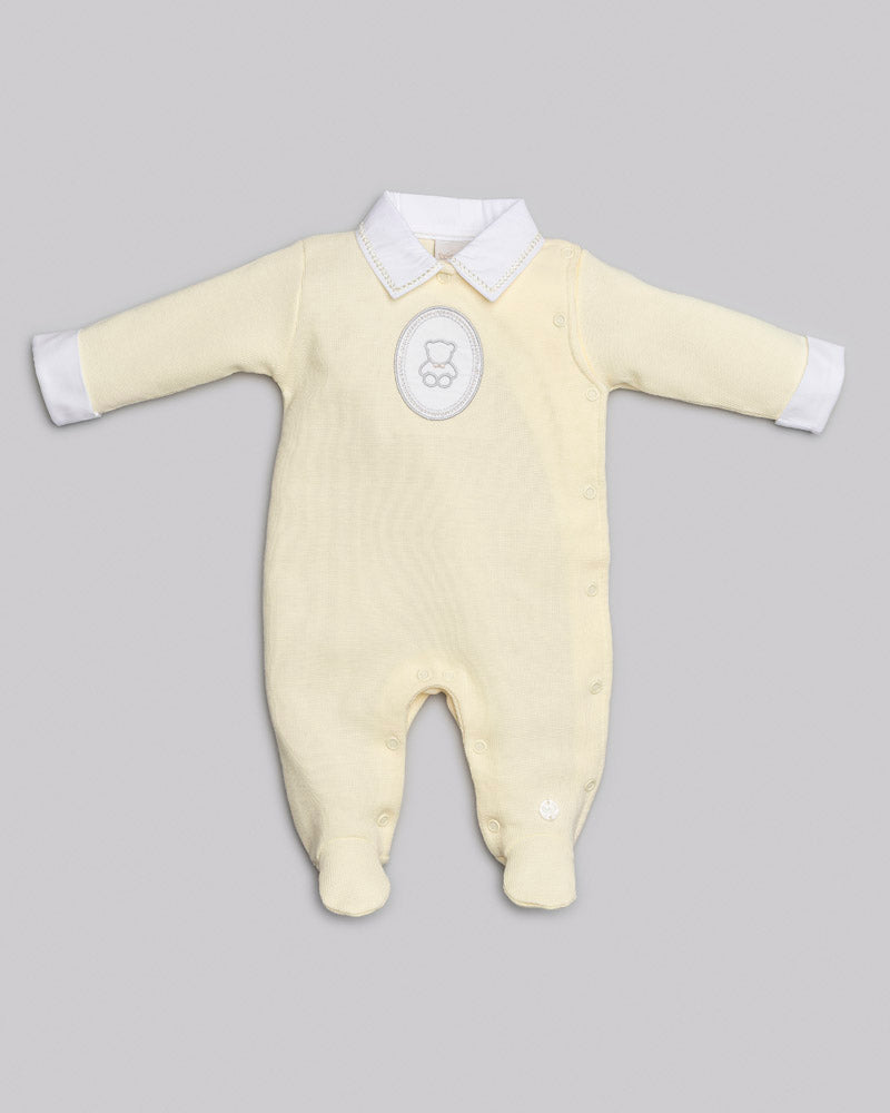 Kit Macacão Malha Tricot Tam P - ANJOS BABY