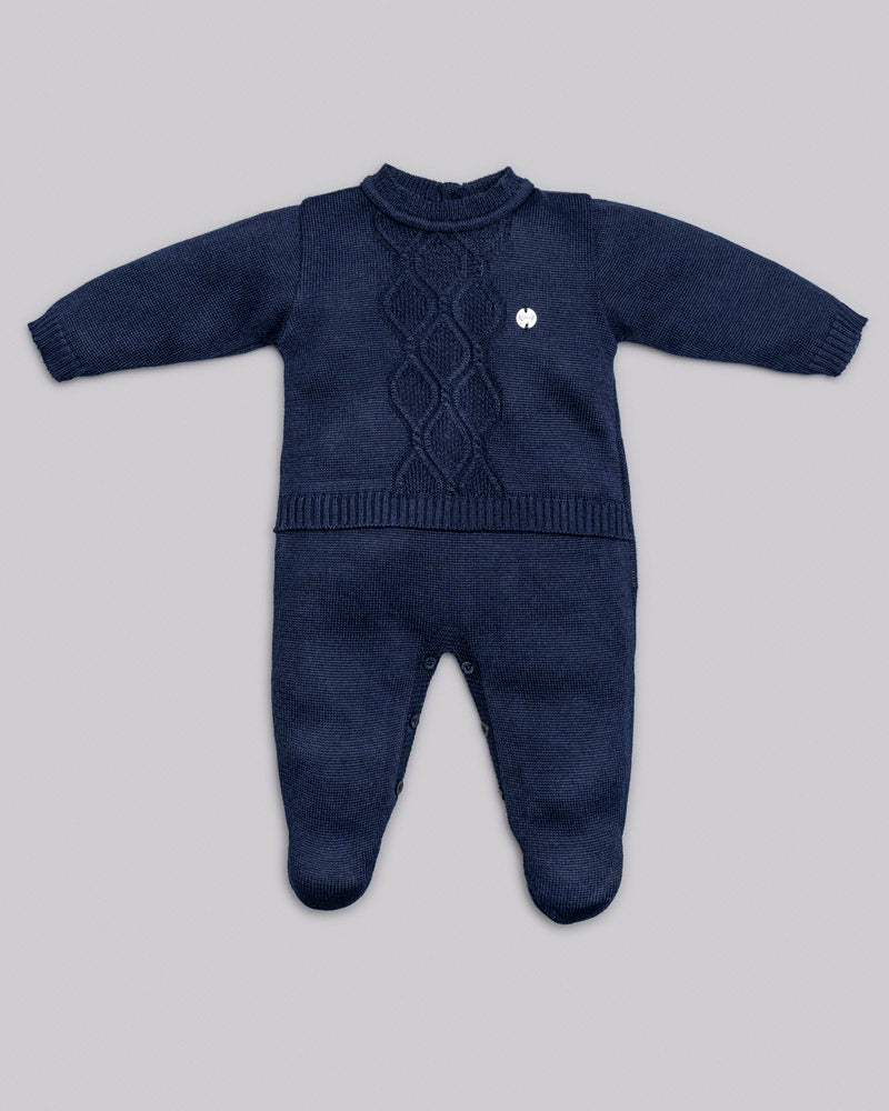 Kit Macacão Tricot Tam P - ANJOS BABY
