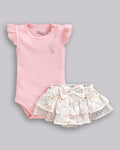 Conjunto Body Algodão e Short Voil - ANJOS BABY