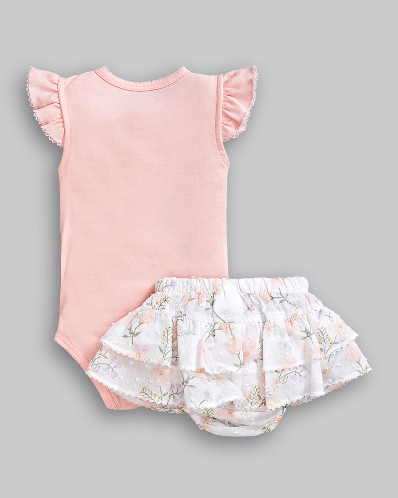 Conjunto Body Algodão e Short Voil - ANJOS BABY