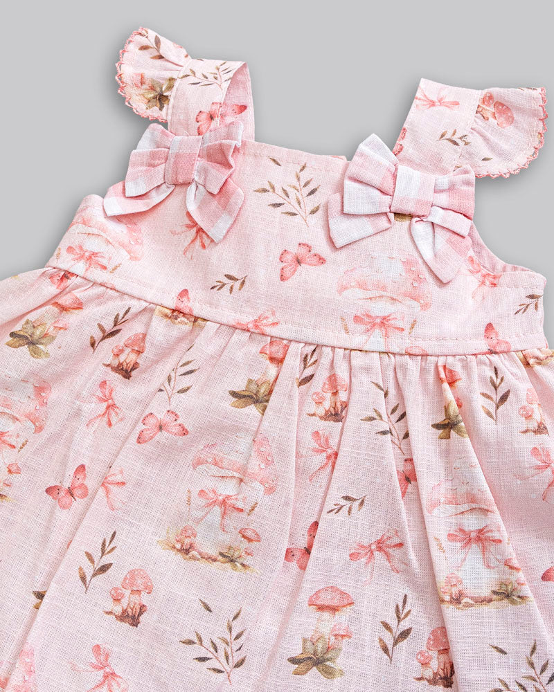 Conjunto Bata Manga Curta Estampado e Short Xadrez Tricoline Flame - ANJOS BABY
