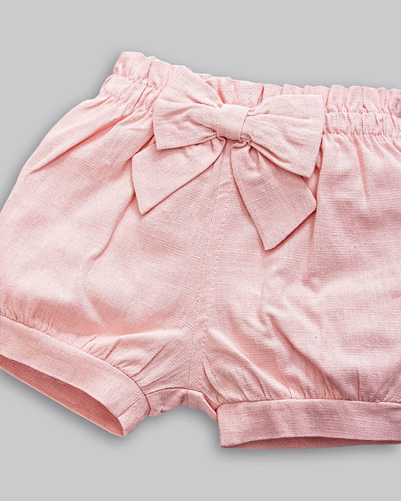 Conjunto Body Anarruga e Short Linho Maquinetado - ANJOS BABY