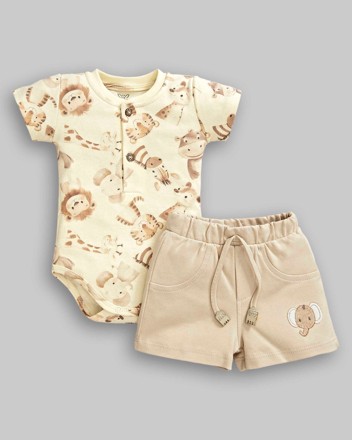 Conjunto Body Suedine e Short Moletinho - ANJOS BABY