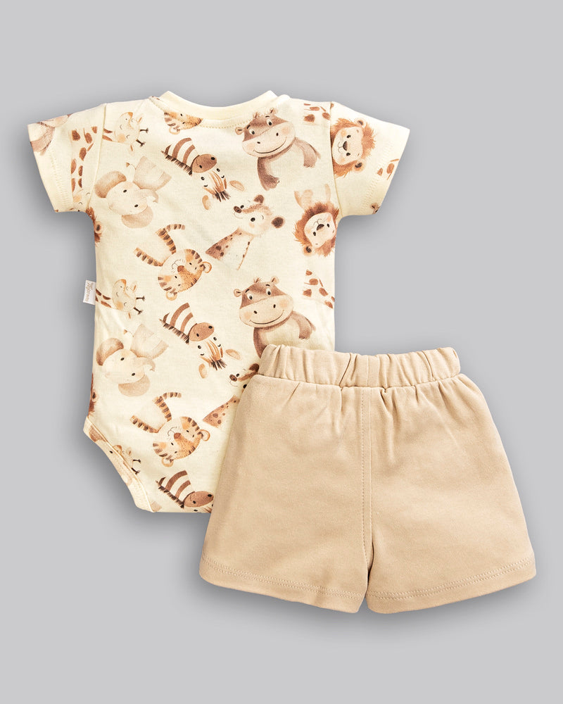 Conjunto Body Suedine e Short Moletinho - ANJOS BABY