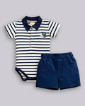 Conjunto Body Polo e Short Moletinho - ANJOS BABY