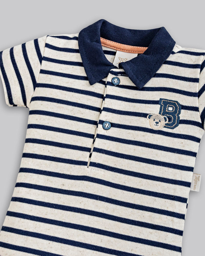 Conjunto Body Polo e Short Moletinho - ANJOS BABY