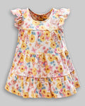 Vestido Manga Curta Estampado - ANJOS BABY