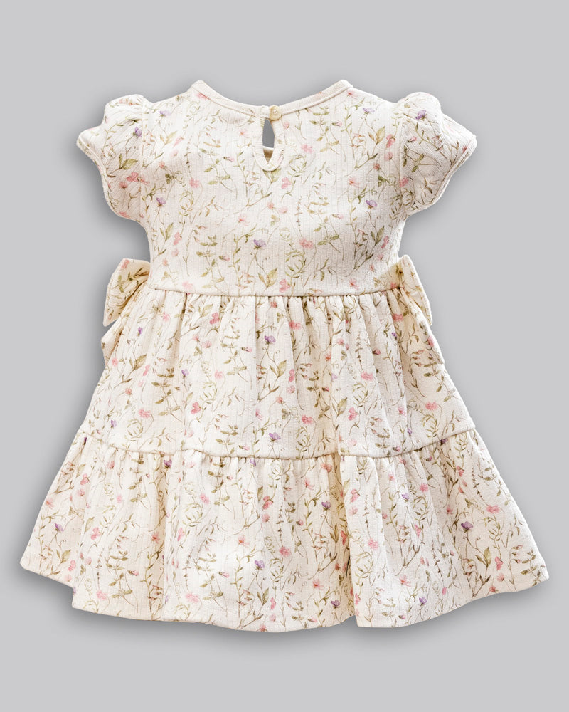 Vestido Manga Curta Canelado - ANJOS BABY