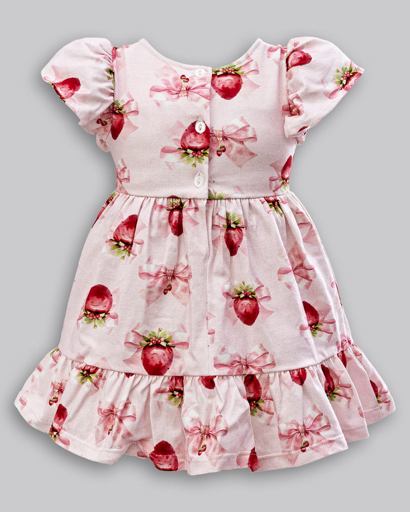 Vestido Cotton Manga Curta - ANJOS BABY
