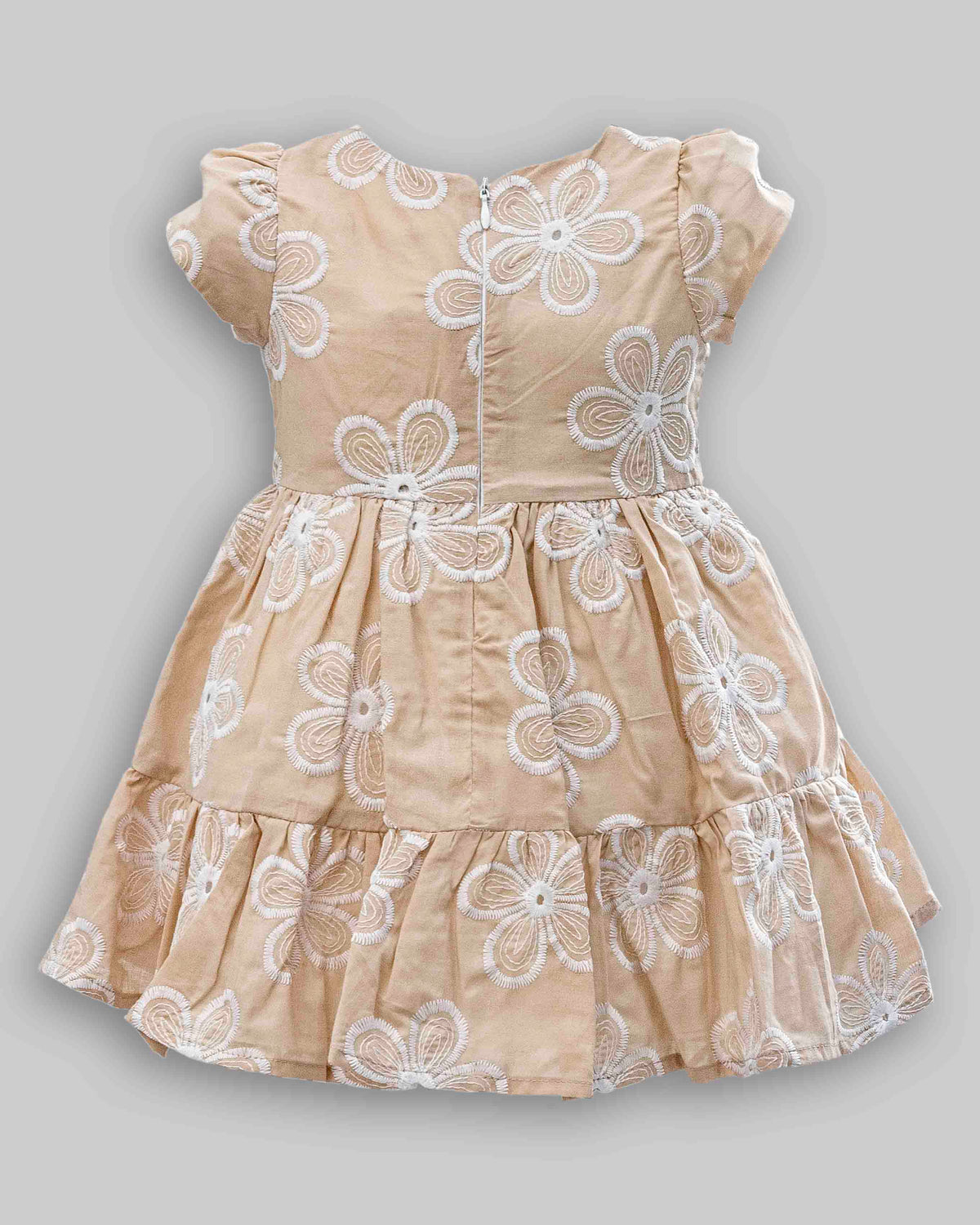 Vestido Manga Curta Laise Bordado - ANJOS BABY