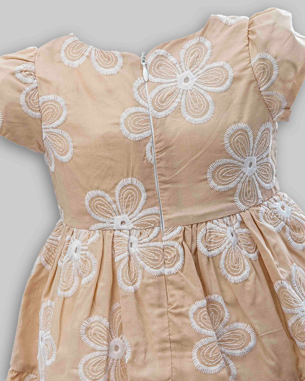 Vestido Manga Curta Laise Bordado - ANJOS BABY