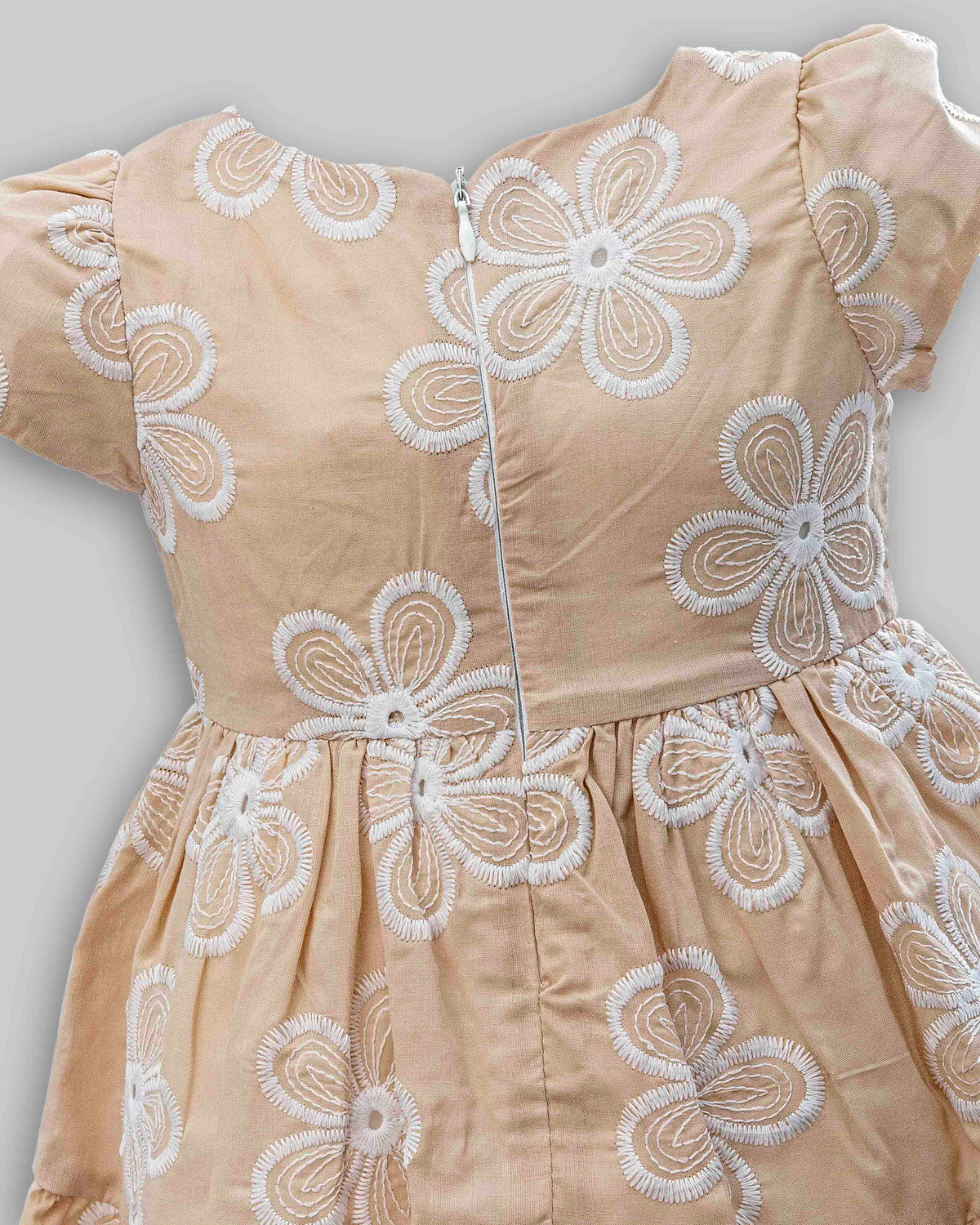 Vestido Manga Curta Laise Bordado - ANJOS BABY