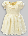 Vestido Manga Curta Linho Maquinetado - ANJOS BABY