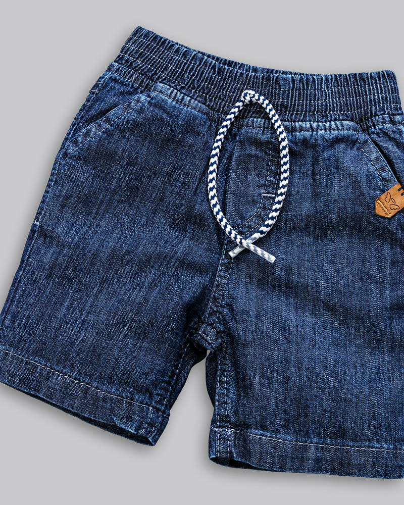 Conjunto Camiseta Malha e Bermuda Jeans - ANJOS BABY