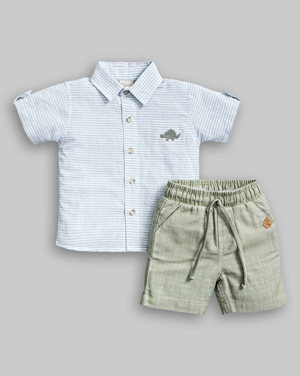 Conjunto Camisa Linho e Bermuda Sarjinha - ANJOS BABY