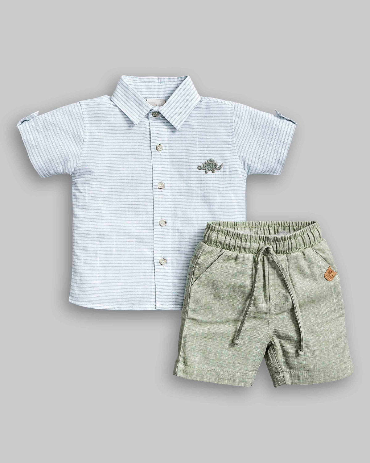 Conjunto Camisa Linho e Bermuda Sarjinha - ANJOS BABY
