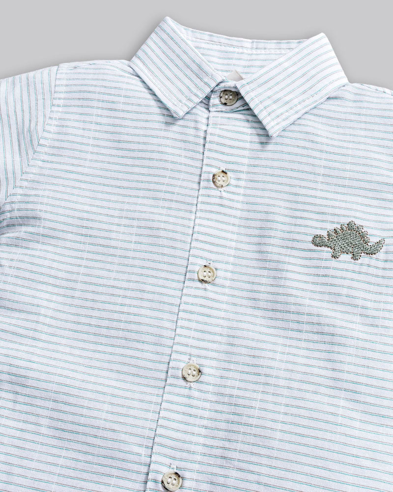 Conjunto Camisa Linho e Bermuda Sarjinha - ANJOS BABY