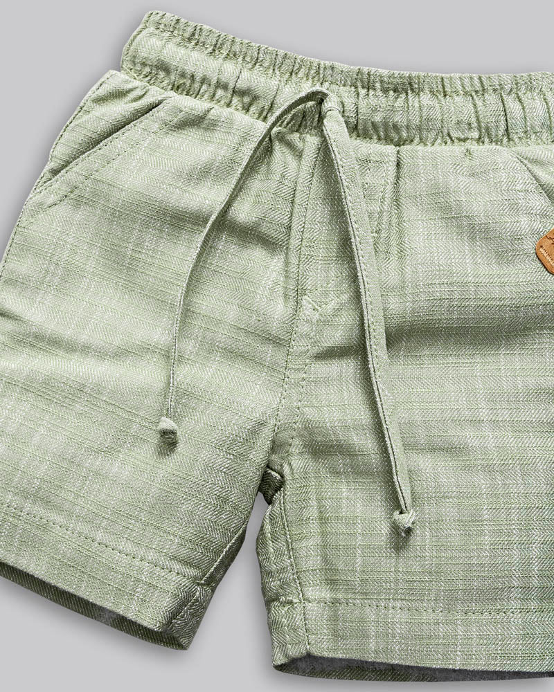 Conjunto Camisa Linho e Bermuda Sarjinha - ANJOS BABY