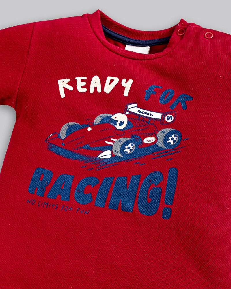 Conjunto Camiseta Malha Piquet e Bermuda Microfibra - ANJOS BABY