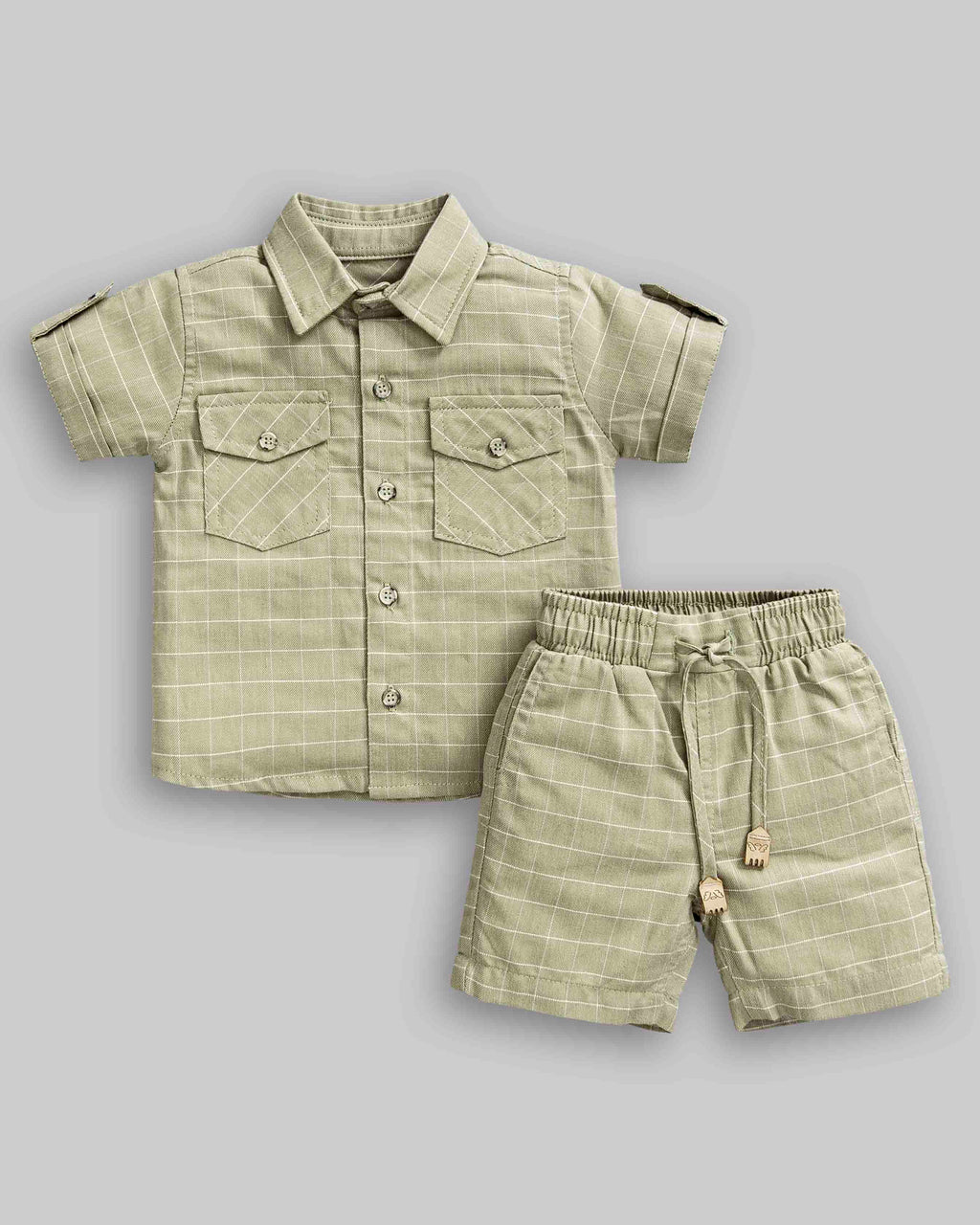 Conjunto Camisa e Bermuda Tricoline - ANJOS BABY