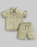Conjunto Camisa e Bermuda Tricoline - ANJOS BABY