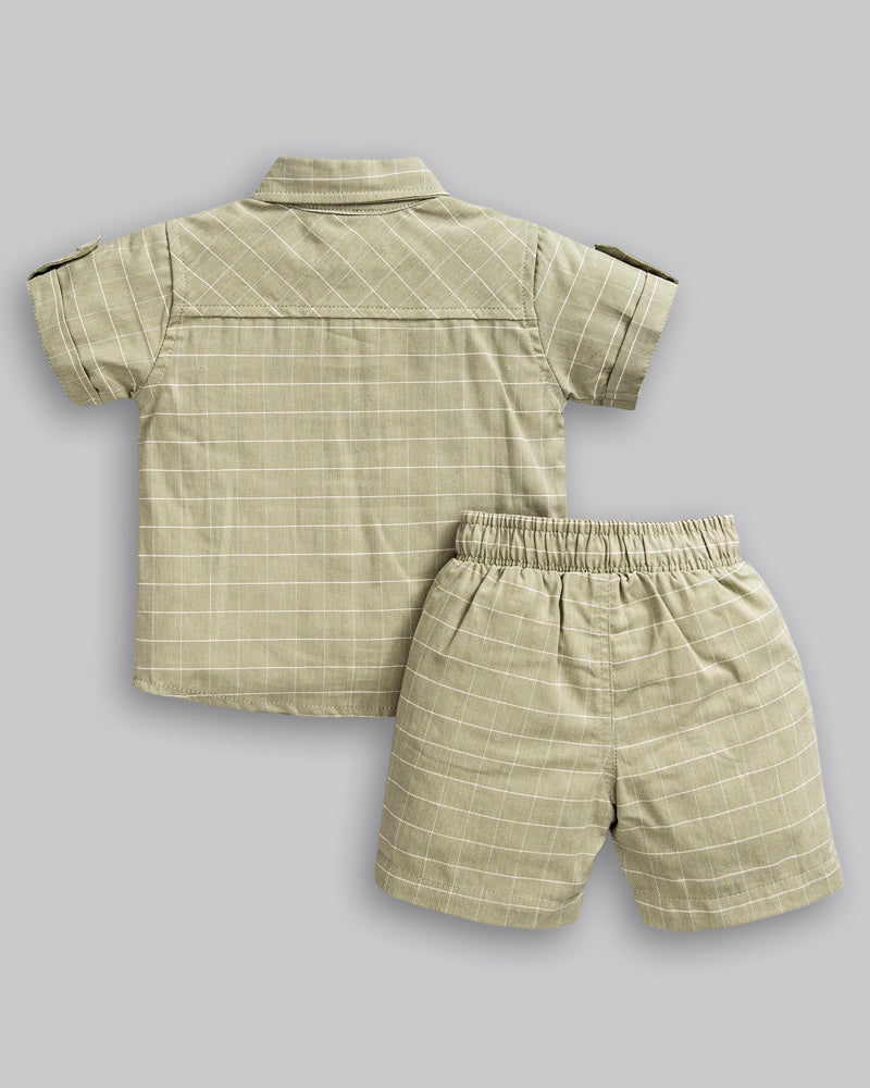 Conjunto Camisa e Bermuda Tricoline - ANJOS BABY