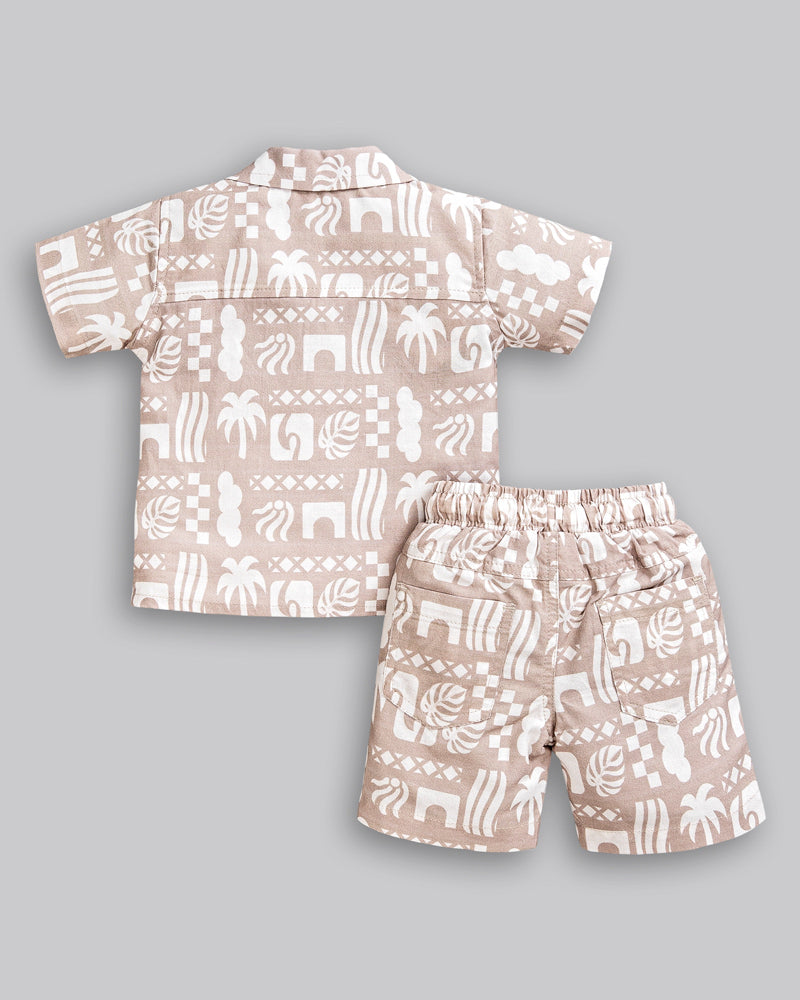 Conjunto Camisa e Bermuda Linho - ANJOS BABY