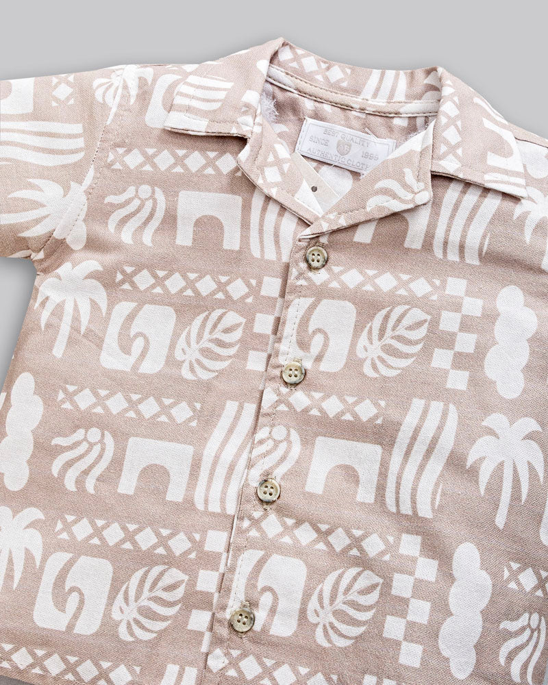 Conjunto Camisa e Bermuda Linho - ANJOS BABY