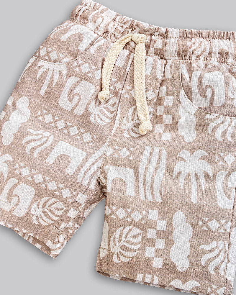 Conjunto Camisa e Bermuda Linho - ANJOS BABY
