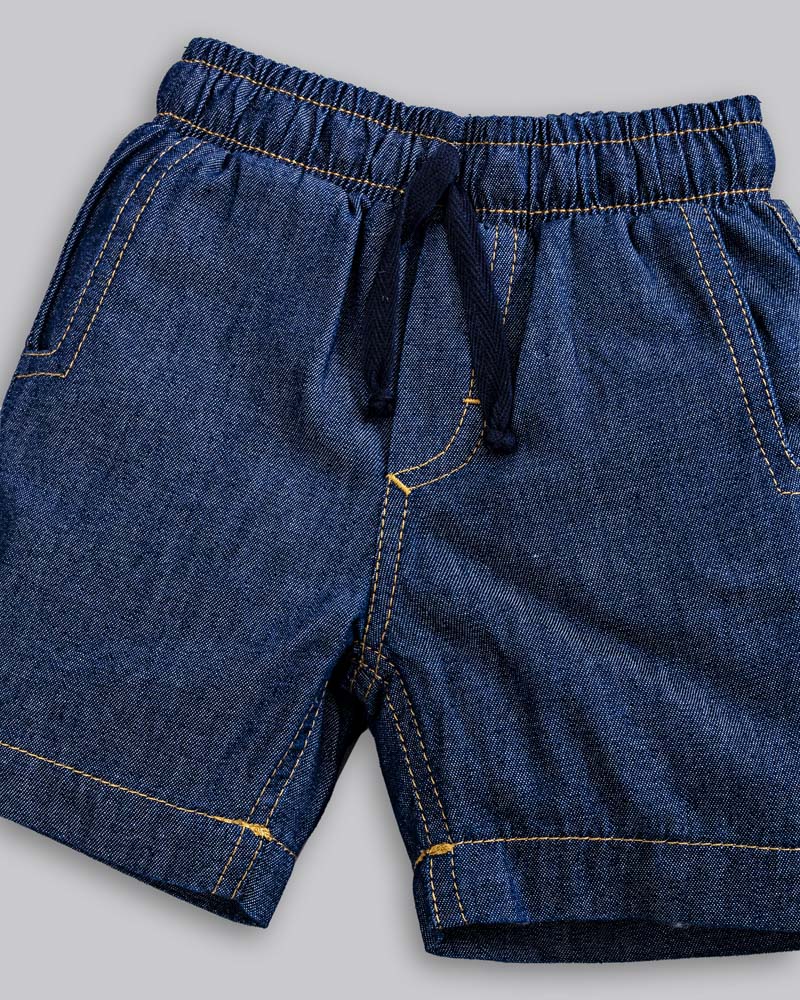 Conjunto Camisa Linho e Bermuda Jeans - ANJOS BABY