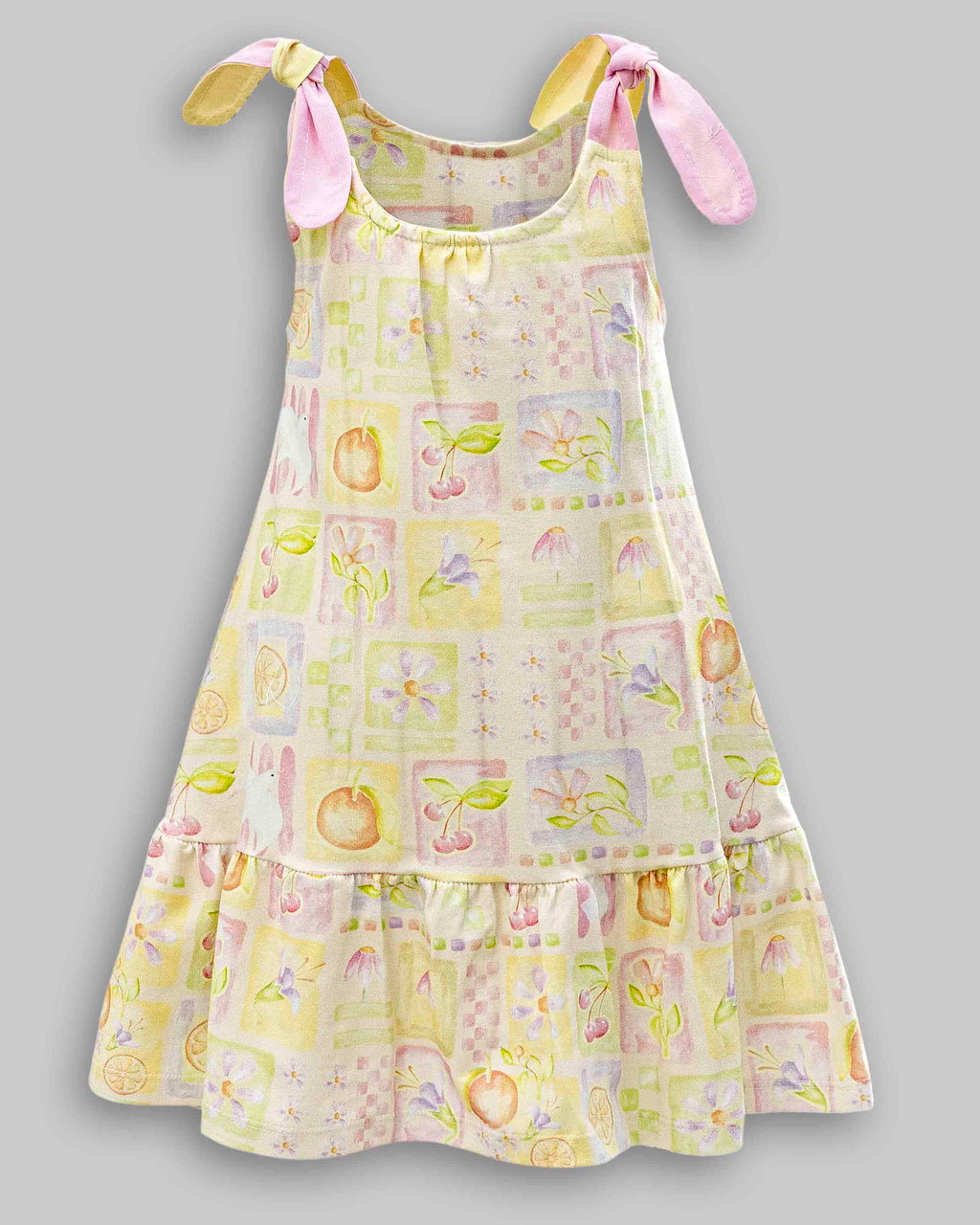 Vestido Cotton Estampado - ANJOS BABY