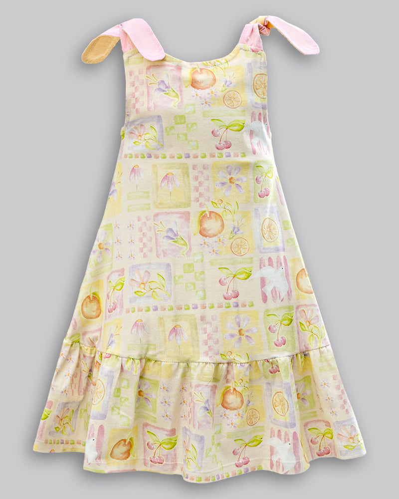 Vestido Cotton Estampado - ANJOS BABY