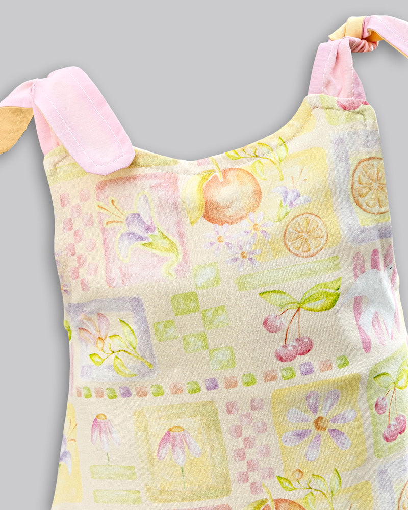 Vestido Cotton Estampado - ANJOS BABY