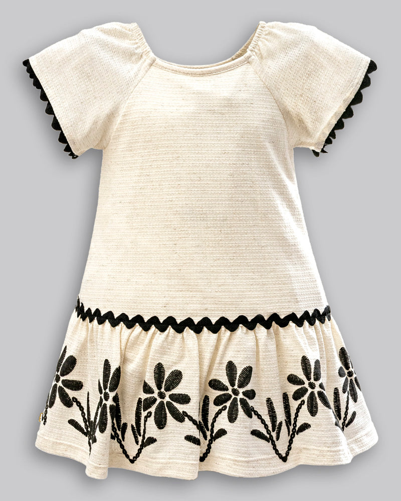 Vestido Malha Trabalhada - ANJOS BABY