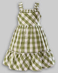Vestido Midi Popeline Xadrez - ANJOS BABY