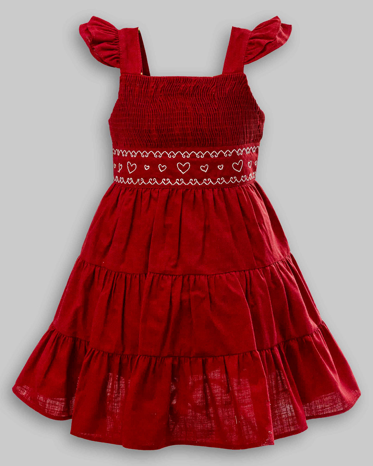 Vestido Tricoline Flamê Manga Curta - ANJOS BABY