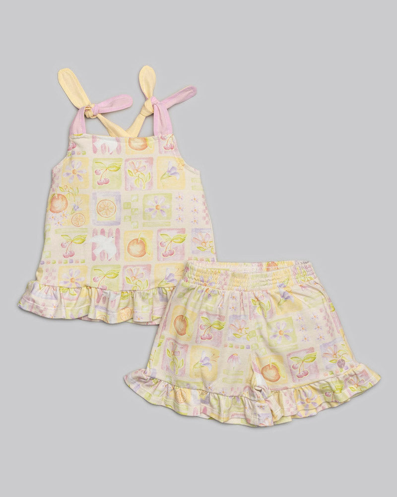 Conjunto Blusa e Short Malha Cotton - ANJOS BABY