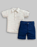 Conjunto Camisa e Bermuda Linho - ANJOS BABY